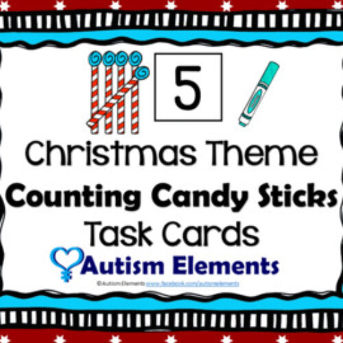 Candy Sticks Tallies Counting Task Cards-Christmas/Winter- SPED Resources's featured image