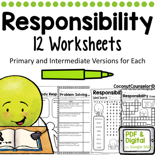 Responsibility Worksheet Set of 12's featured image