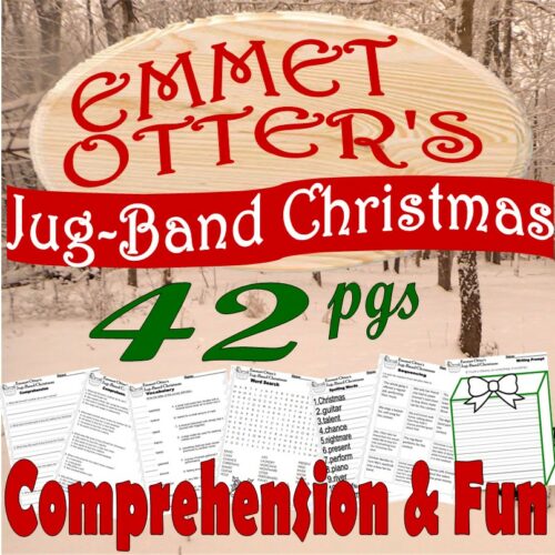 Emmet Otter’s Jug Band Christmas Reading Comprehension Book Study Companion Quiz Worksheets's featured image
