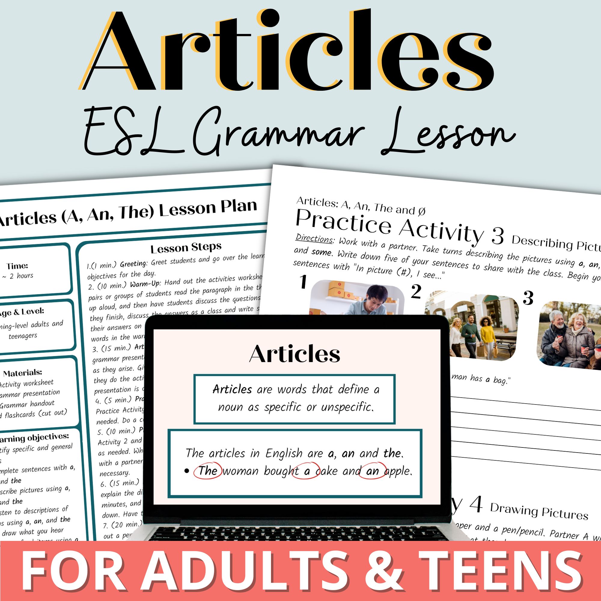 list of articles grammar