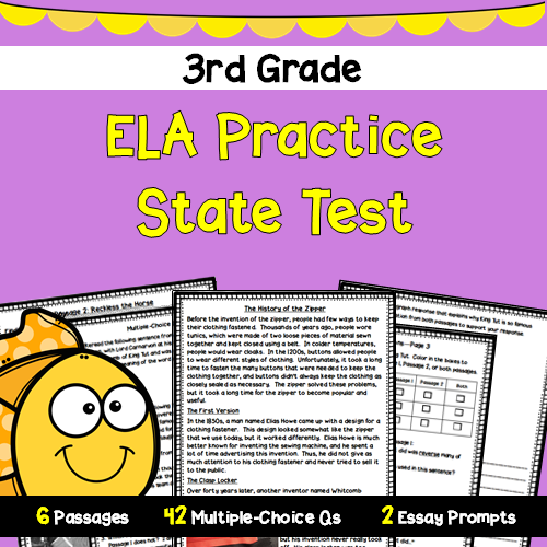 3rd Grade ELA Practice State Test #3's featured image
