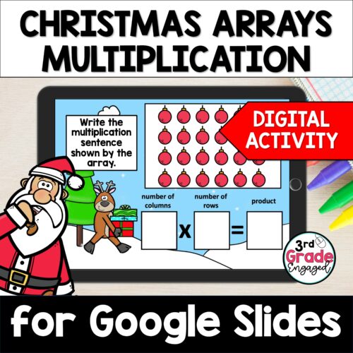 Christmas Multiplication Arrays for Google Slides™