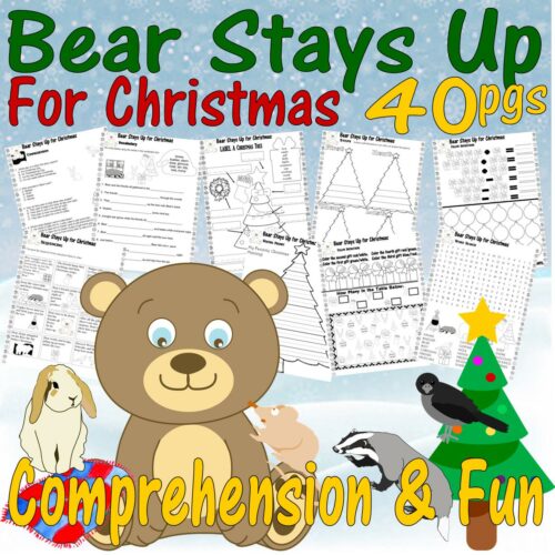 Bear Stays Up for Christmas Book Study Companion Reading Comprehension Literacy Worksheets's featured image