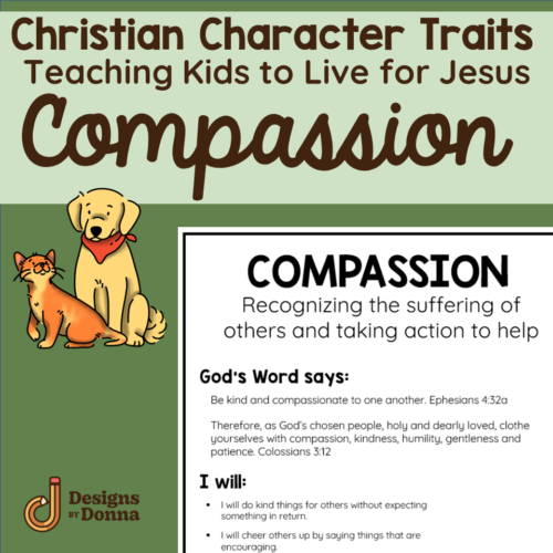 Compassion - Christian Character Trait Packet - No Prep's featured image