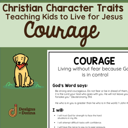 Courage – Christian Character Trait Packet – No Prep's featured image