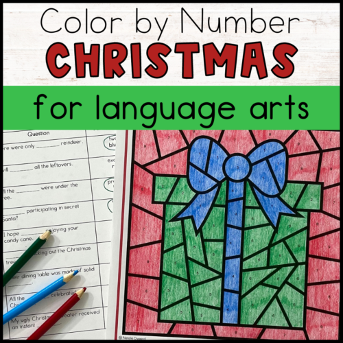 Christmas Coloring Pages Language Arts Color by Number's featured image