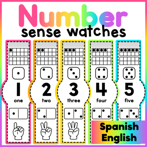 Number Sense Watches - English and Spanish's featured image