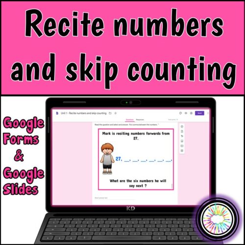 Recite Numbers and Skip Count - Google Slides™ and Forms™'s featured image