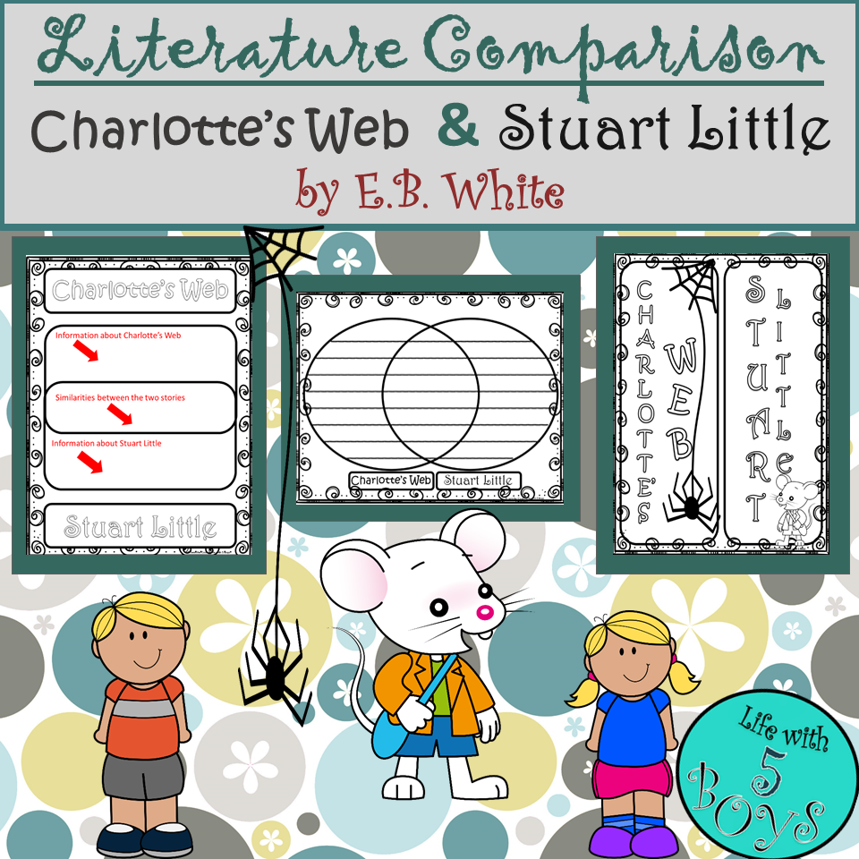 Charlotte's Web and Stuart Little Activities Literature Comparison