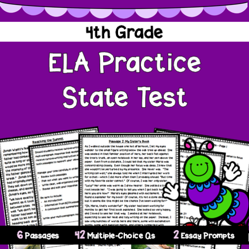 4th Grade ELA Practice State Test #3's featured image