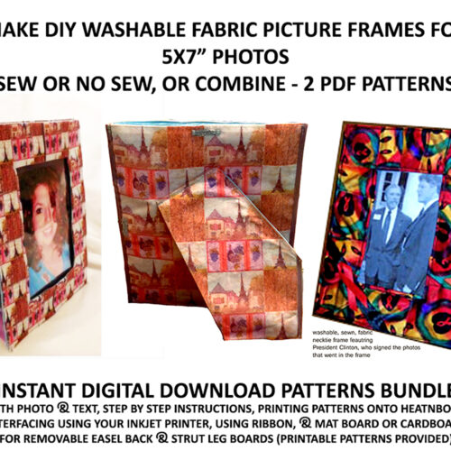 2 Patterns Make Washable Sew Or No Sew Picture Frames For 5x7 Photo Display's featured image