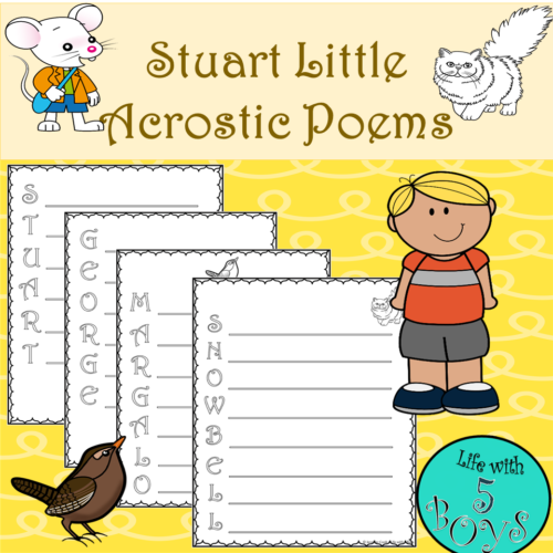 Stuart Little Activity Character Acrostic Poems