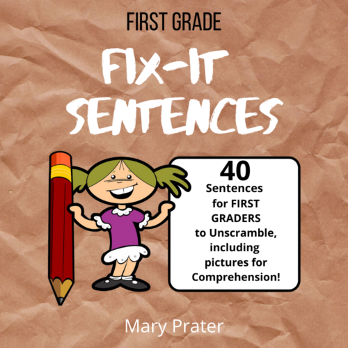 Kindergarten Fix It Sentences for Structure and Comprehension's featured image