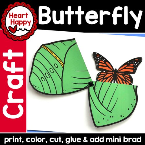 Monarch Butterfly with Chrysalis Craft | Spring Craft | Butterfly Life ...