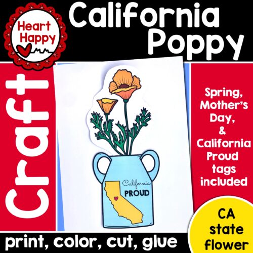California Poppy Craft | California State Symbols