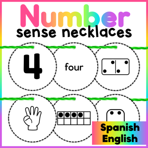 Number Sense Necklaces - English and Spanish's featured image
