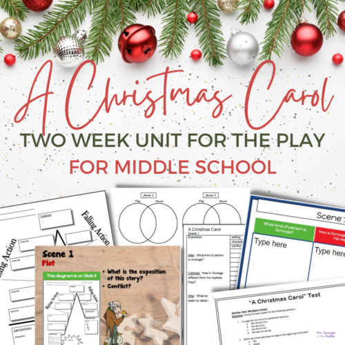 A Christmas Carol Activities Worksheets For The Play Version | Printable Digital