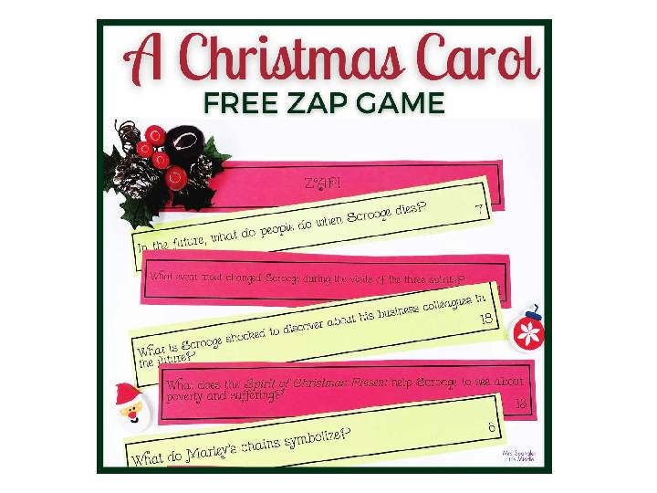 A Christmas Carol ZAP game to review plot