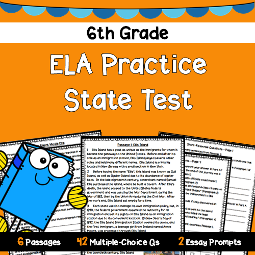 6th Grade ELA Practice State Test #1's featured image