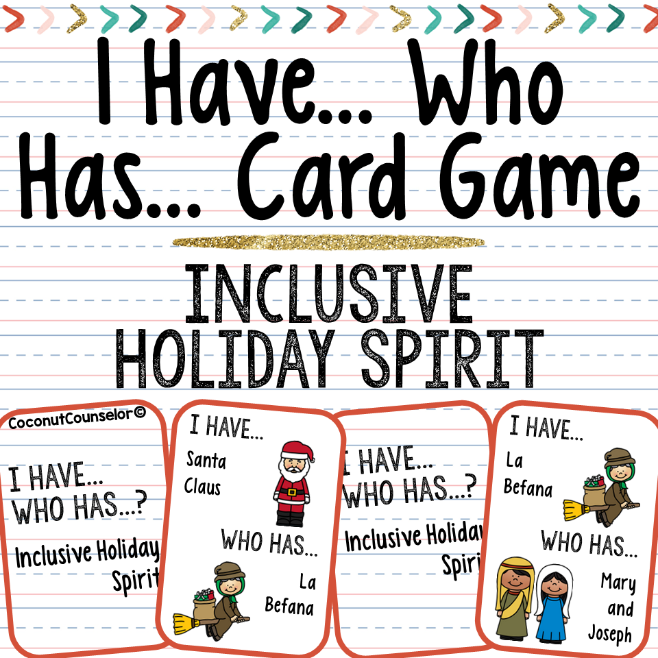 Inclusive Holiday Spirit I Have, Who Has? Card Game's featured image
