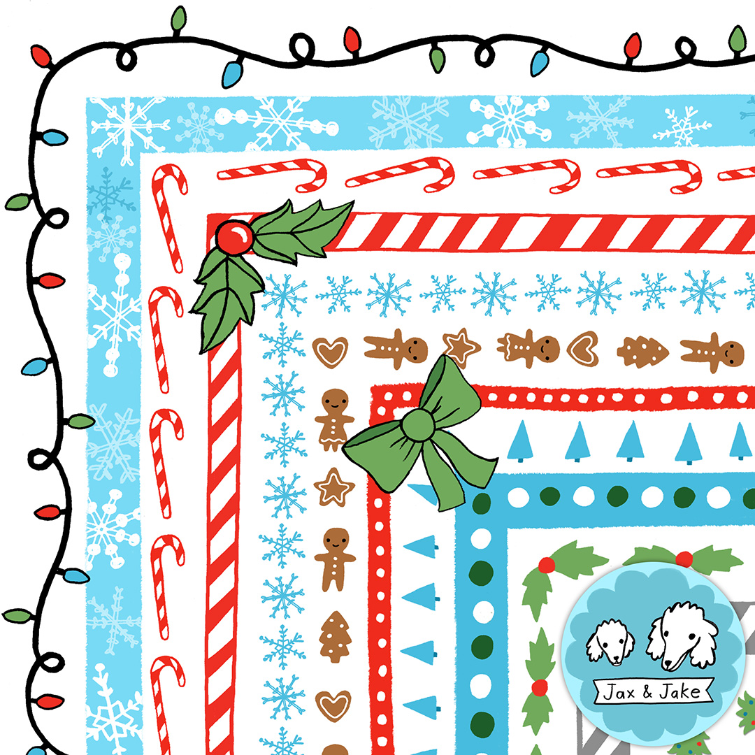 Winter Holiday Clipart Borders - 98 Christmas Clip Art Frames PNG