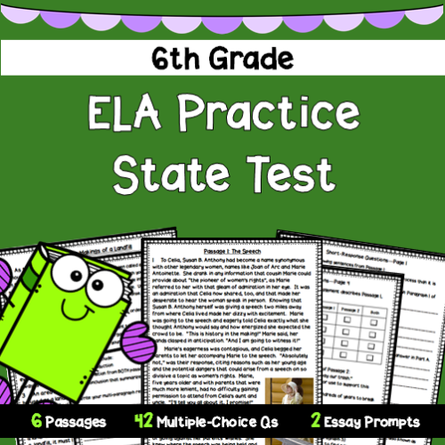 6th Grade ELA Practice State Test #2's featured image