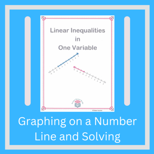 Linear Inequalities in One Variable Worksheets and Lesson Video