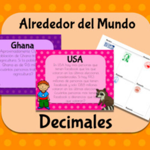 Alrededor del Mundo Problemas Decimales (Distance Learning)'s featured image
