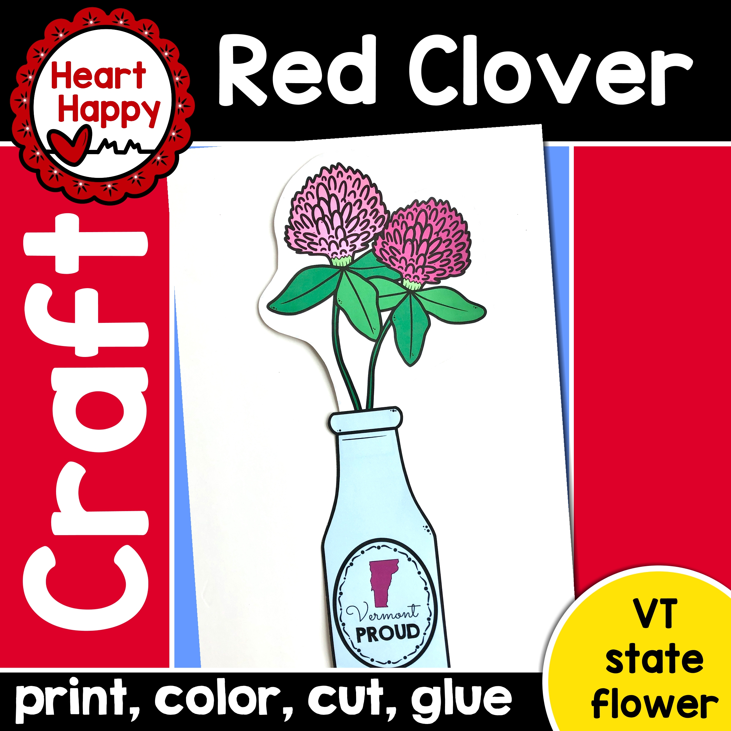 Red Clover Craft | Vermont State Symbol's featured image