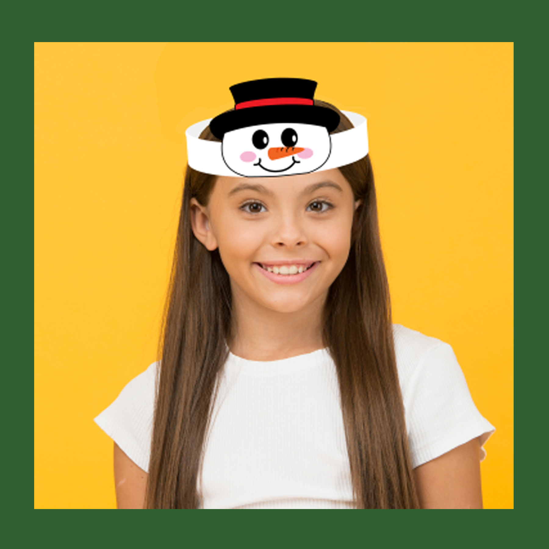 Snowman Hat Craft Christmas Headband Winter Crown Coloring Activities Build  Art