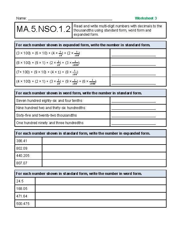 Florida B.E.S.T. Standards- NEW! No prep review and TEST PREP! 5th ...
