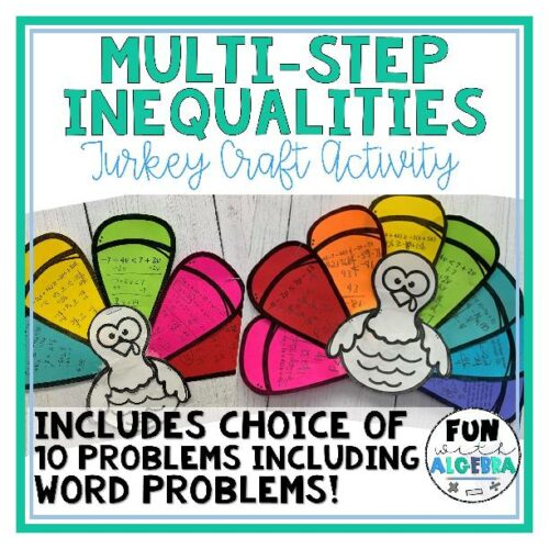 Solving Multi-Step Inequalities Turkey Craft's featured image
