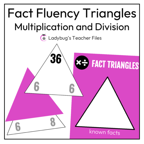 Fact Fluency Triangles: Multiplication and Division