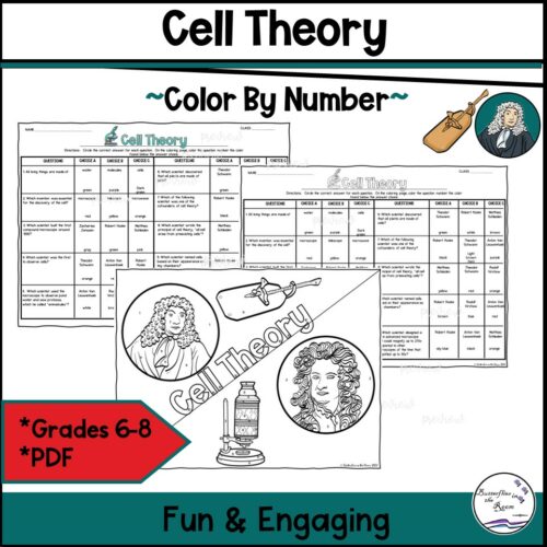 Cell Theory Color-By-Number Worksheet's featured image