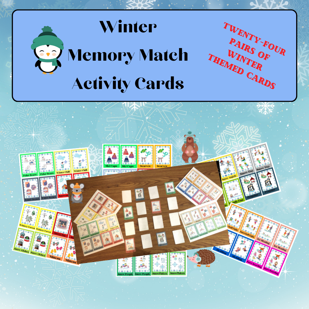 Winter Memory Match Activity Cards's featured image