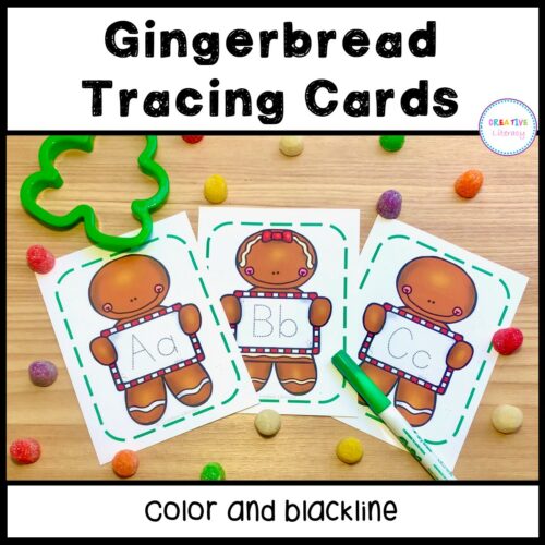 Gingerbread Letter Tracing Cards's featured image