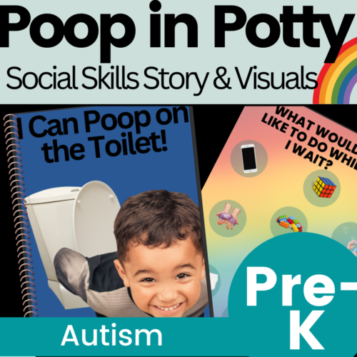 Poop Withholding Social Skills Story for Preschool Autism with Photos