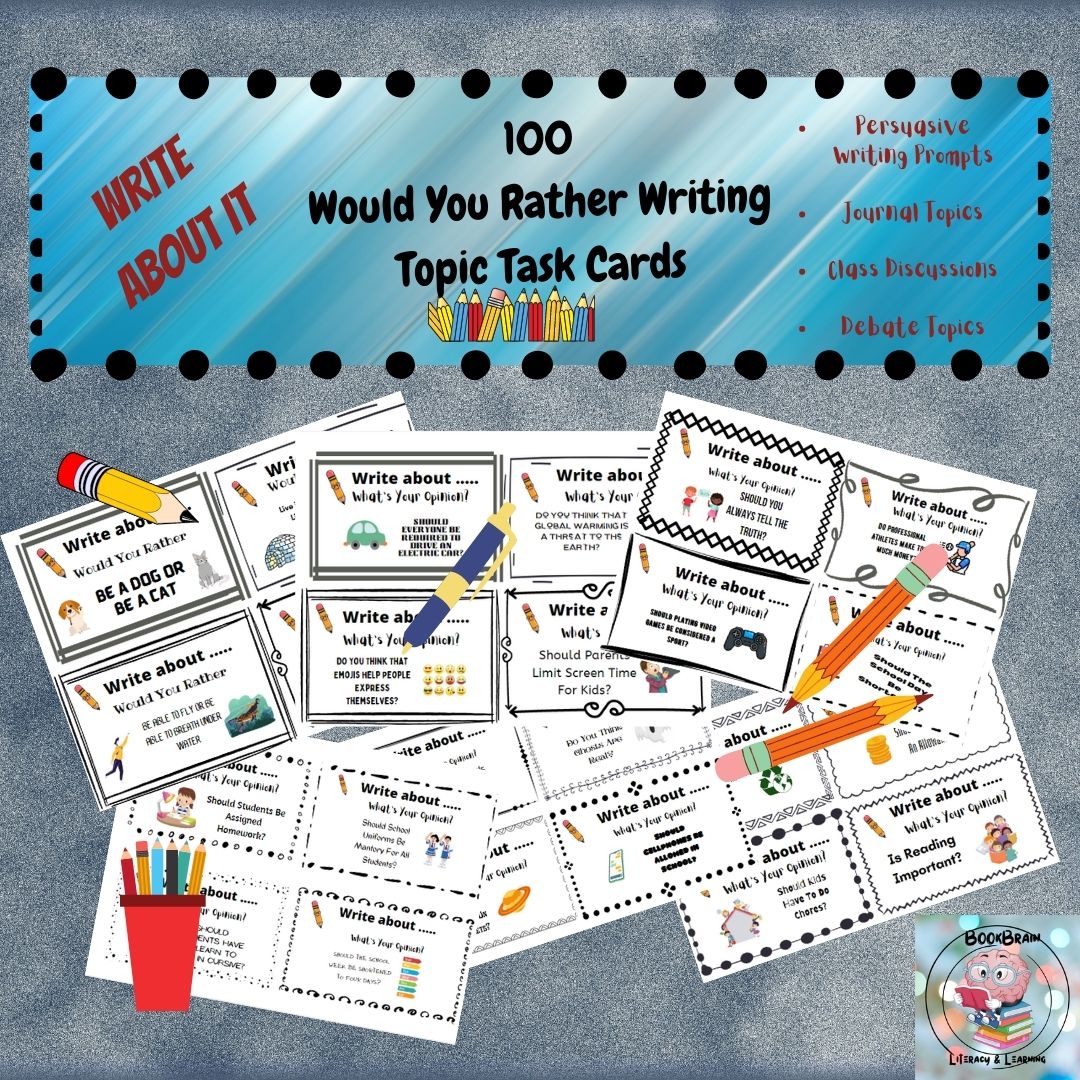 100 Would You Rather Writing Task Cards