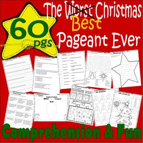 The Best Christmas Pageant Ever CHAPTER NOVEL Study Comprehension Book Companion Worksheets