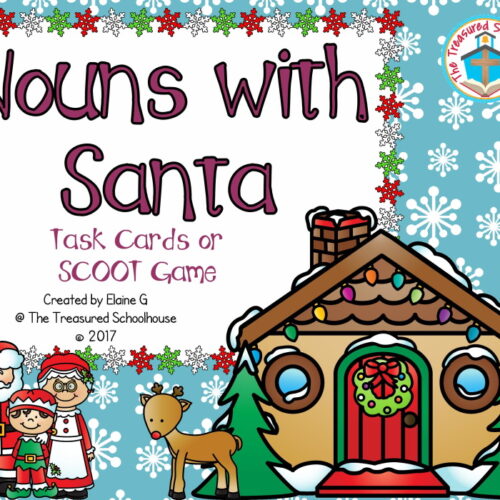 Nouns with Santa Task Cards or SCOOT Game's featured image