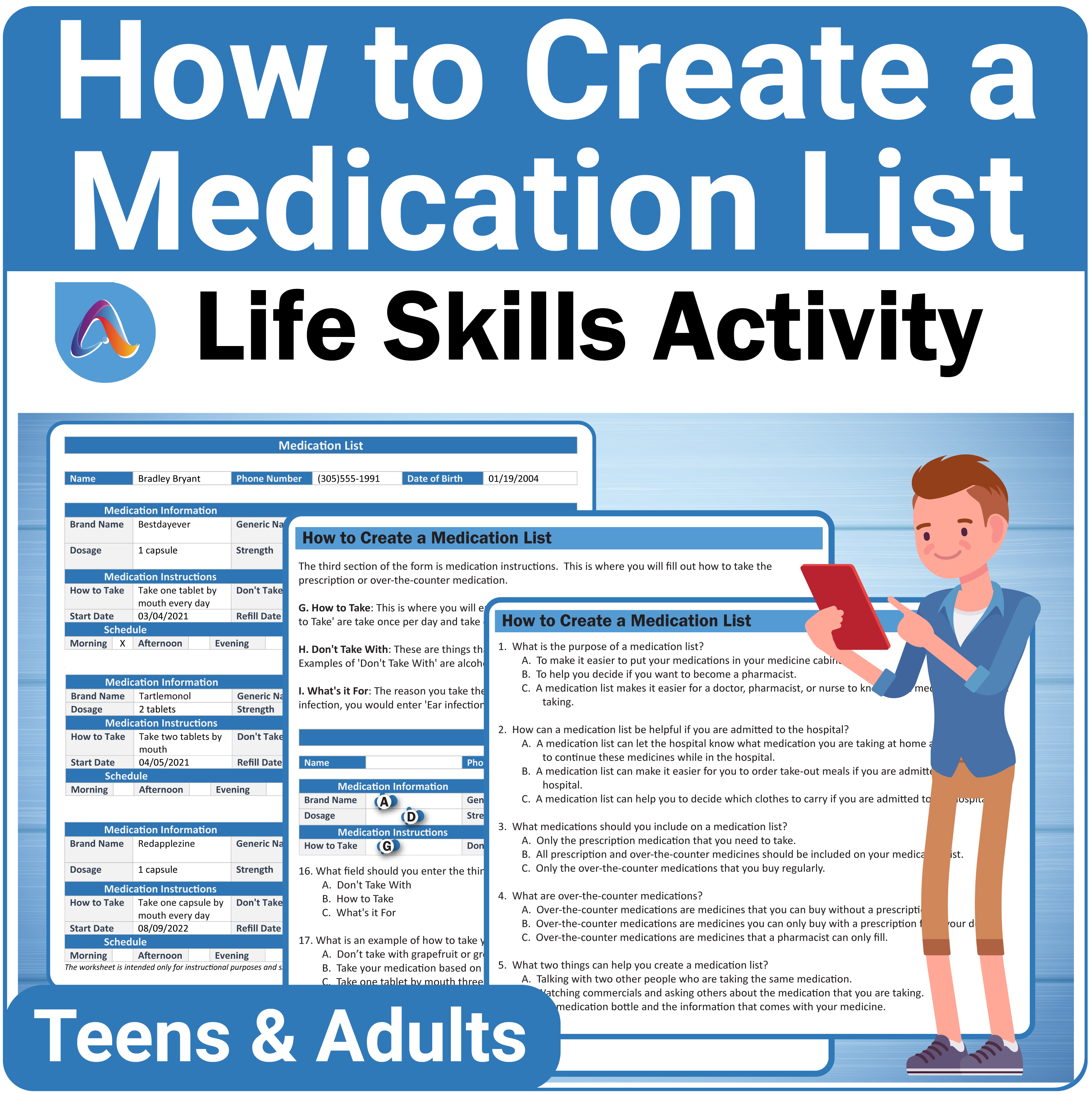 how-to-create-a-medication-list-life-skills-activity-pdf-classful