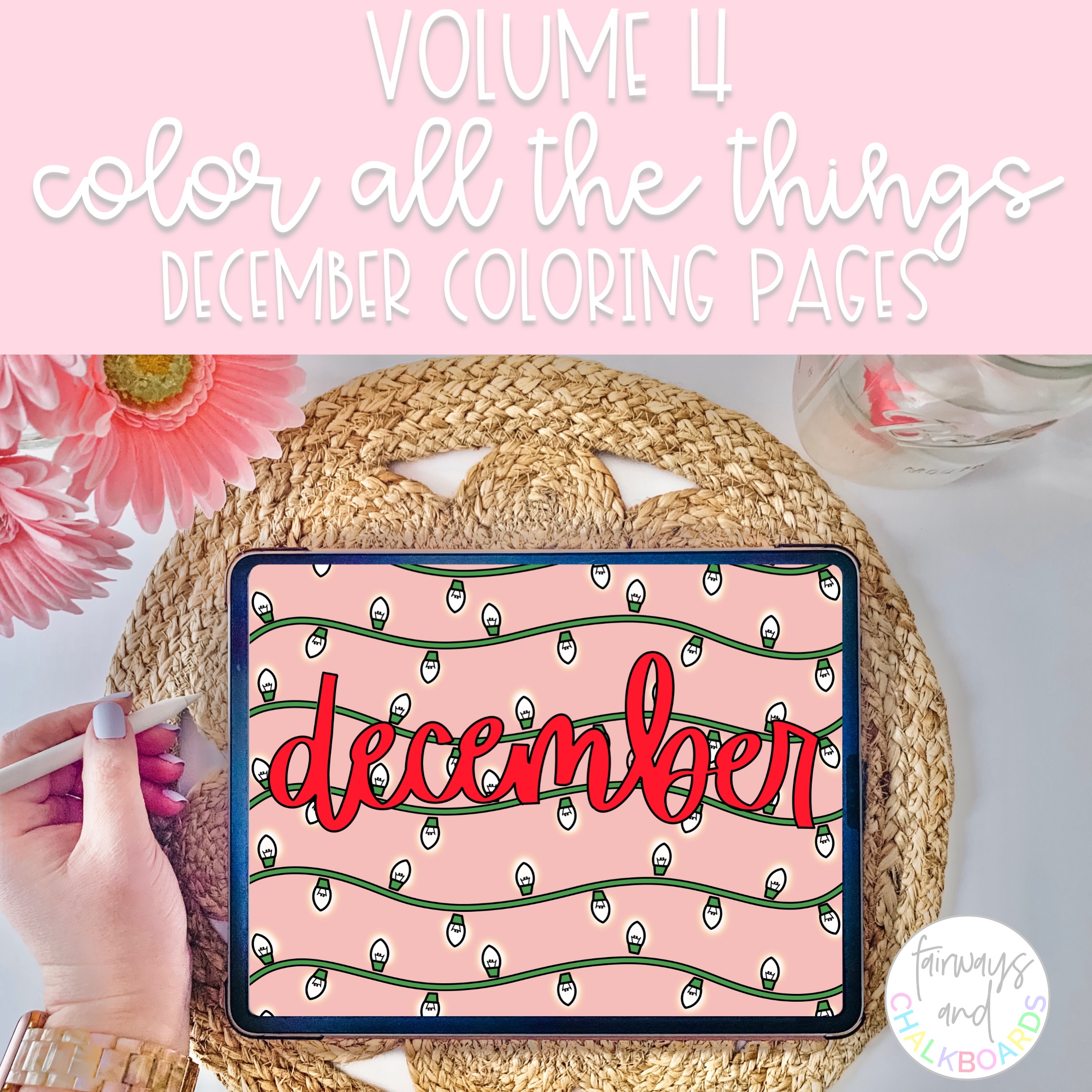 Color All The Things: December Coloring Page Set
