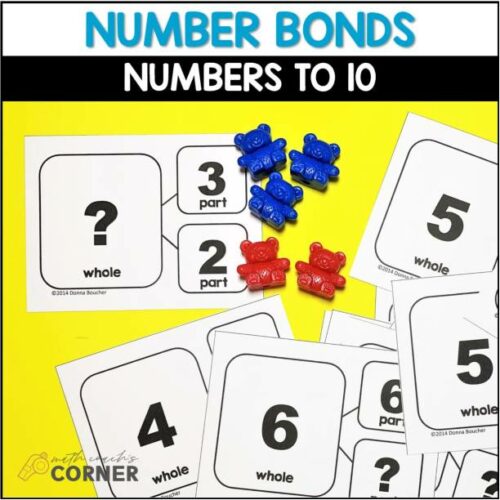 Number Bonds Flash Cards for Combinations through 10's featured image