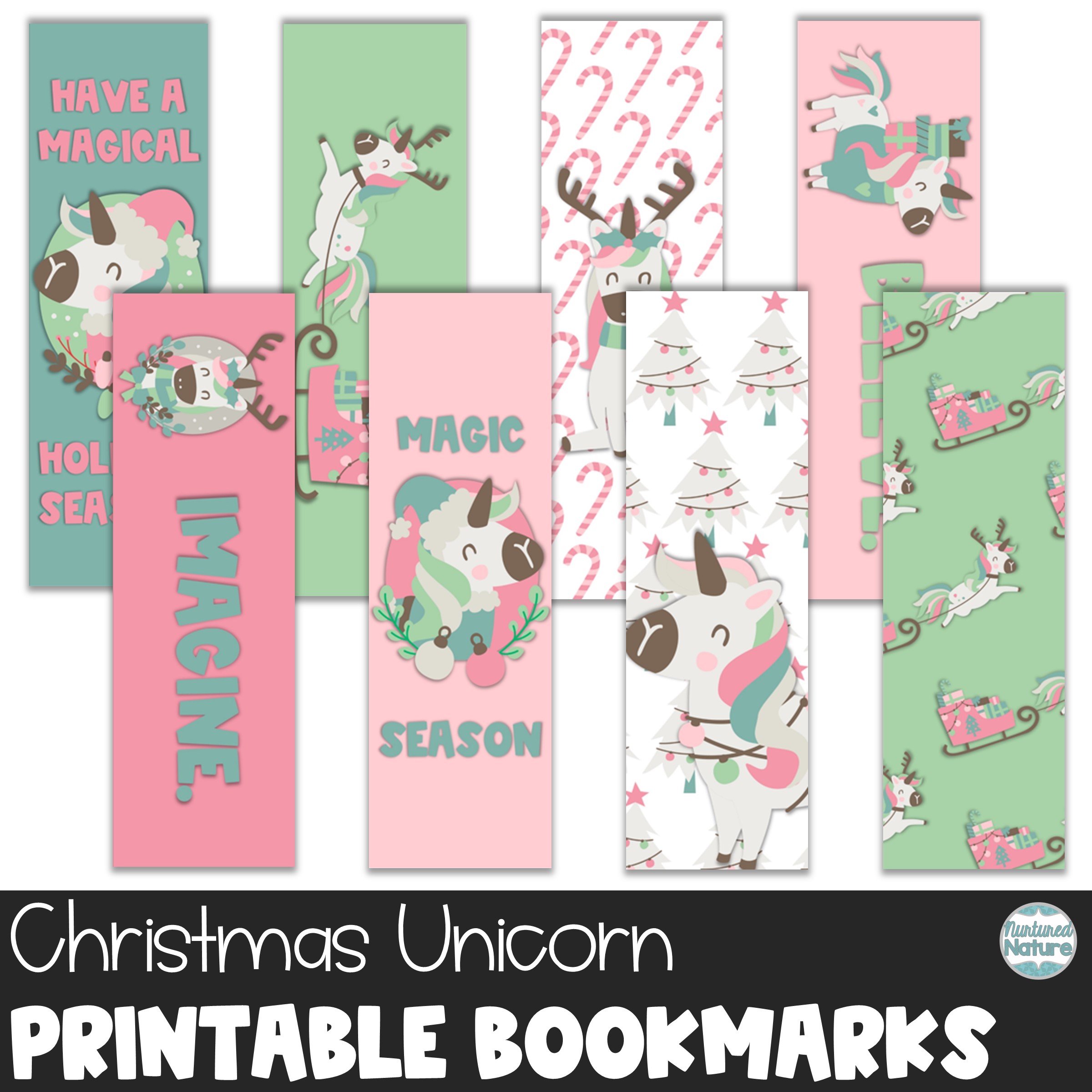 Printable Bookmarks – Unicorn Christmas Gifts for Students's featured image