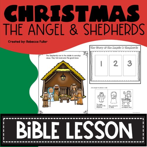 Christmas Bible Lesson Angels and Shepherds Preschool Kindergarten's featured image