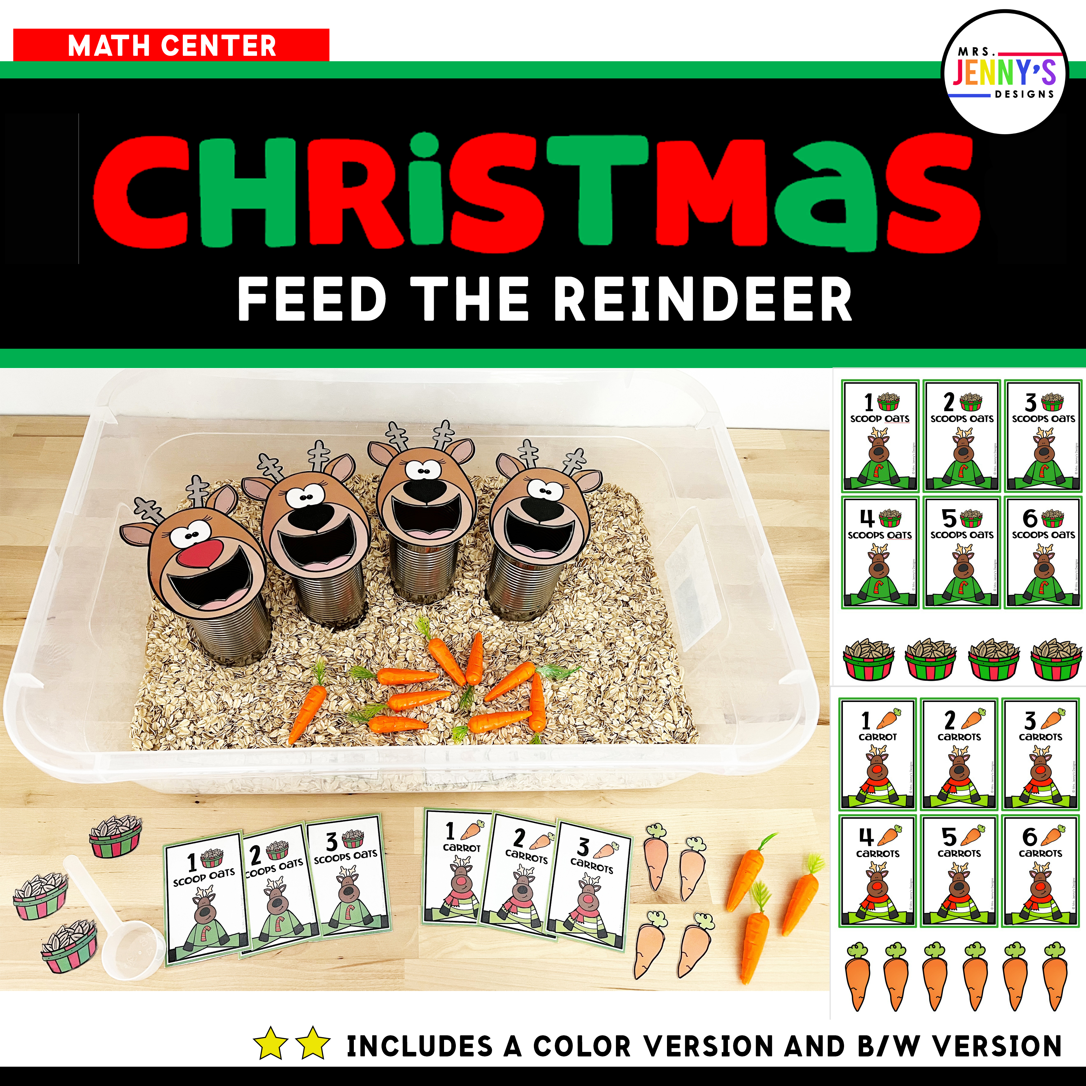 Christmas Sensory Bin Search and Find Printable - Pre-K Pages