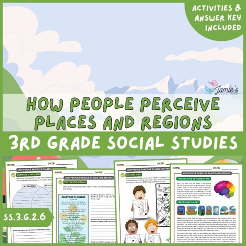How People Perceive Places & Regions: Social Studies - ACTIVITIES + ANSWER KEY