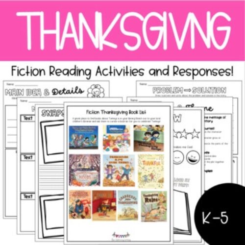 Thanksgiving Books Fiction Reading Comprehension Activities's featured image
