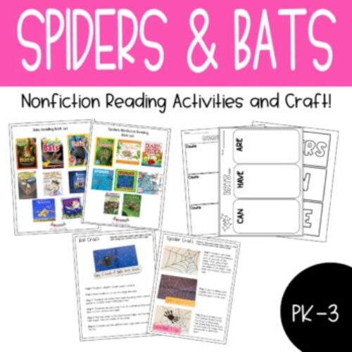 Bats & Spiders: Nonfiction Reading Activities and Craft BUNDLE's featured image