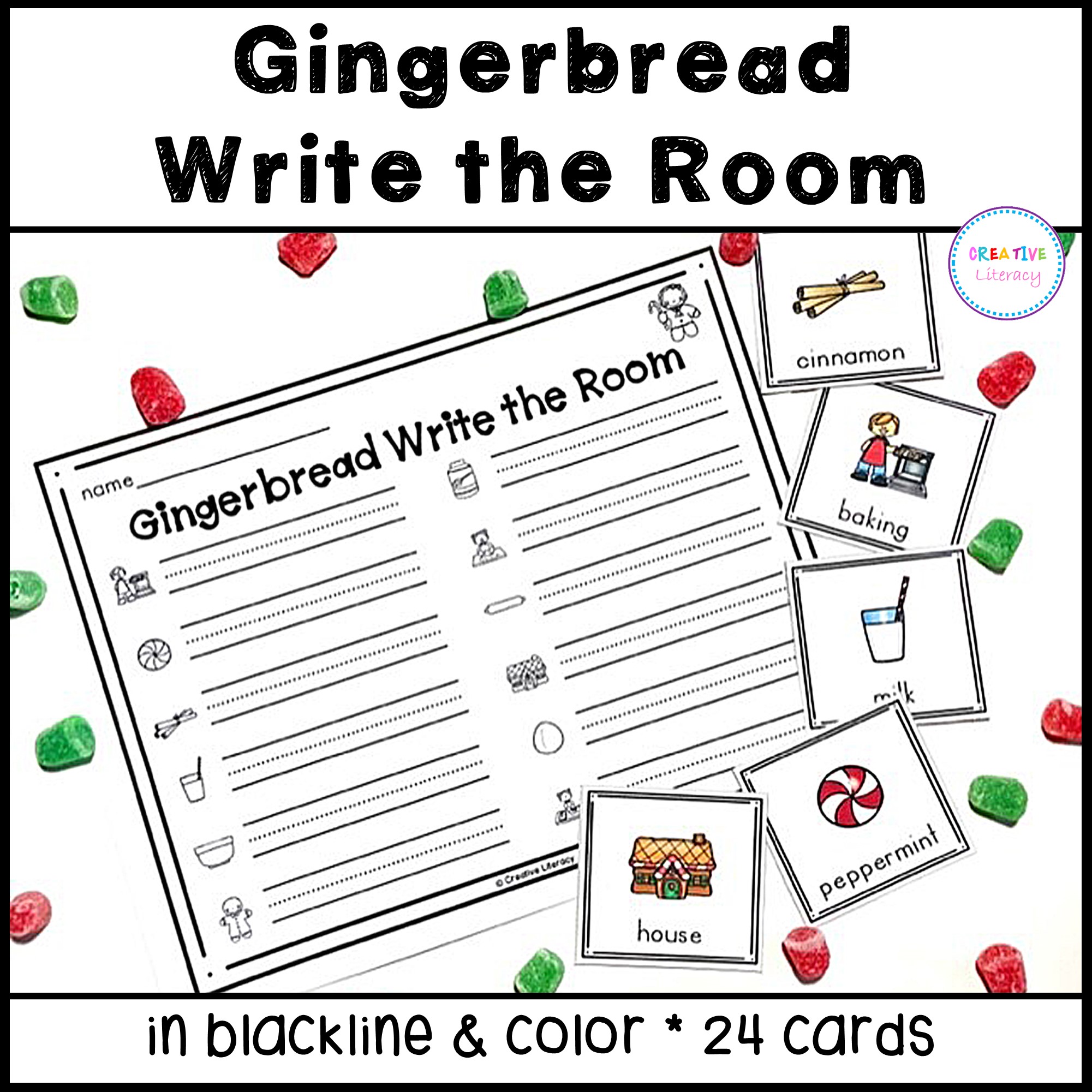 Gingerbread Write the Room Activity